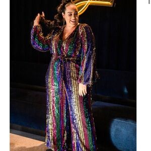 Eloquii NWOT Sequin Jumpsuit